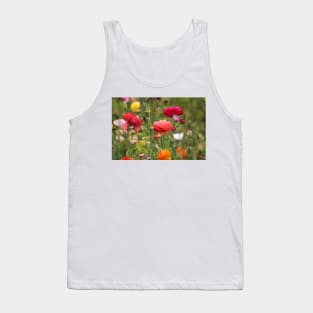 Rainbow of Ranunculus Tank Top